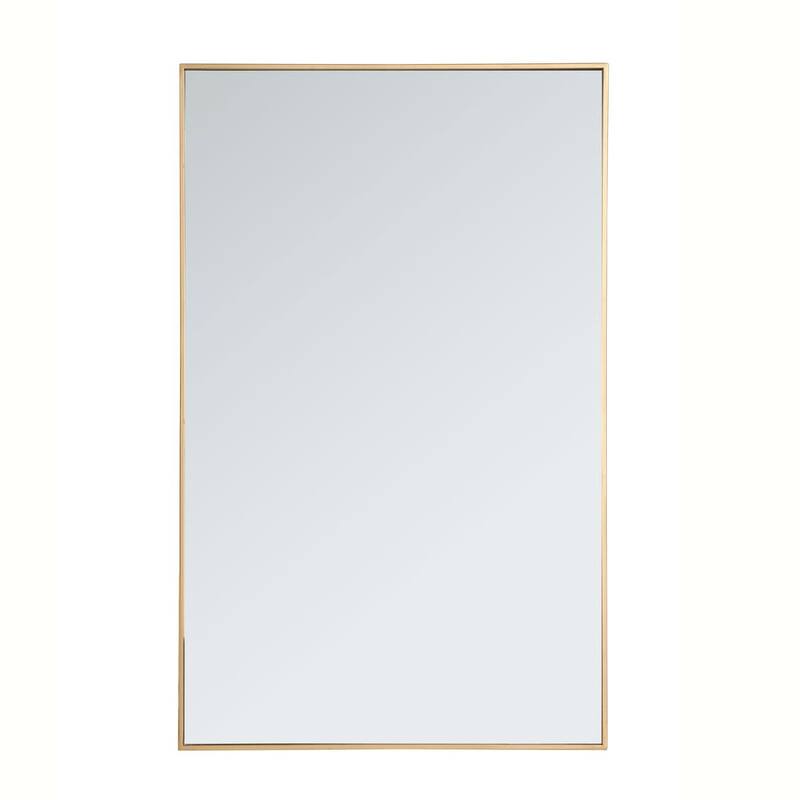 Elegant Lighting Eternity 30" x 48" Rectangular Beveled Metal Framed