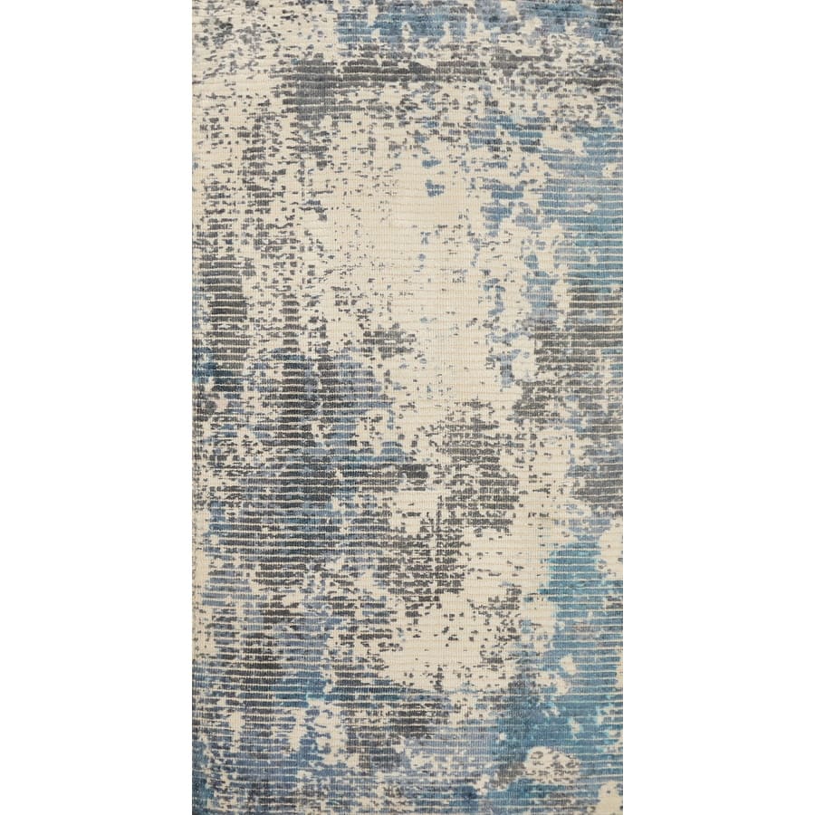 Hand Knotted Oriental Viscose Silk Carpet Modern Abstract Multi-Colored Abstract Area Rug - 4' 0'' X 2' 0''
