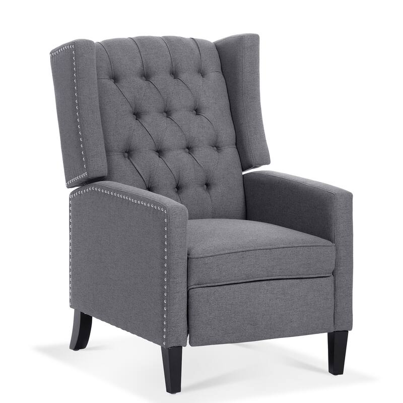 27.16" Manual Wing Recliner Chair: Classic Recliner Design, Comfortable and Stylish