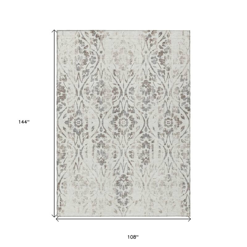 HomeRoots Floral Transitional Rectangle Outdoor Rug