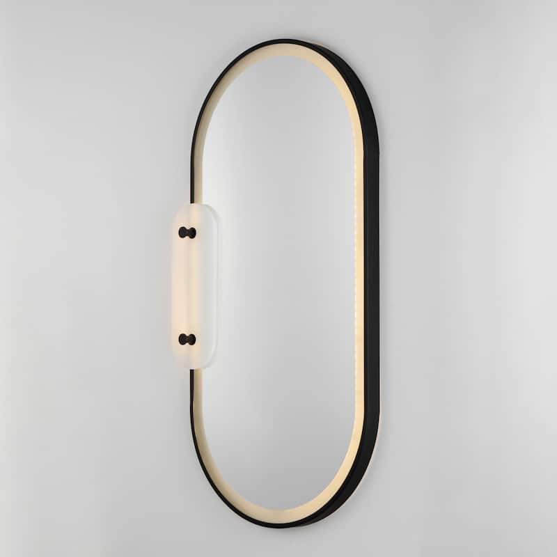 Studio M SM24800 Stonewall 22"W x 40"H Oval Beveled Accent Mirror