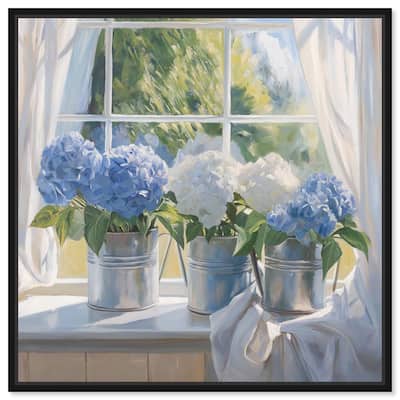 Window Bloom Canvas by Art Remedy