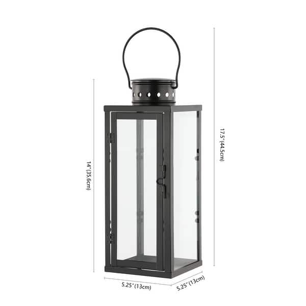 SAFAVIEH Lighting Lorient Outdoor Lantern - 5" W x 5" D x 18" H