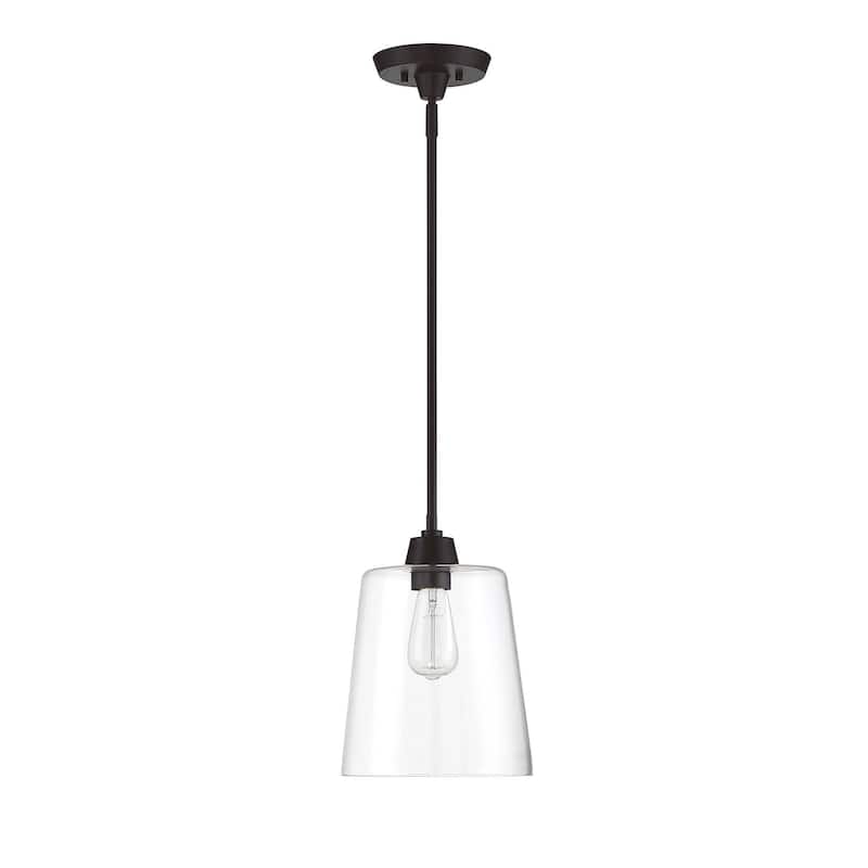 Meridian M70081 Single Light 10" Wide Mini Pendant with Clear Glass