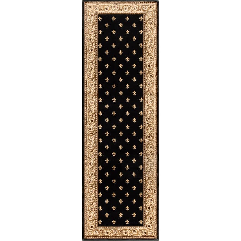 Well Woven Barclay Fleur De Lis Traditional Oriental Living Room Rug