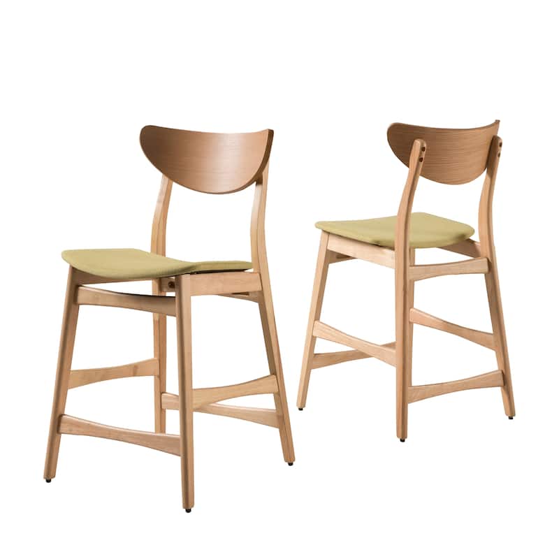 Carson Carrington Lund Wood 24-inch Counter Stool (Set of 2) by Christopher Knight Home