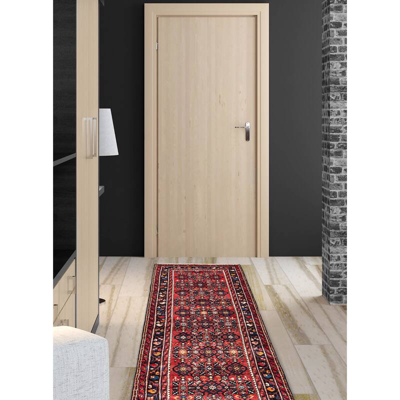 ECARPETGALLERY Hand-knotted Andelz Red Wool Rug - 2'9 x 9'10