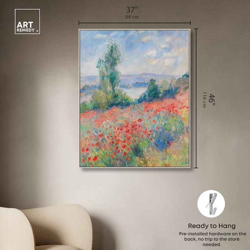 Blanket of Poppies I Canvas by Art Remedy
