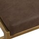 preview thumbnail 5 of 3, Brushed Brass Solid Counter Stool - 25.75" - Gold and Brown