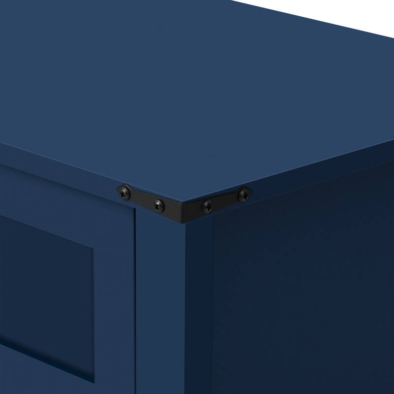 Roomfitters 55" Sideboard Buffet Cabinet with 3 Drawers and Sliding Barn Doors, Farmhouse Storage for Kitchen & Dining