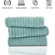 preview thumbnail 39 of 61, Classic Turkish Towels Cotton Bath Sheets Set of 3 Oversized Ribbed Towels, Ultra-Soft & Absorbent - 40x65