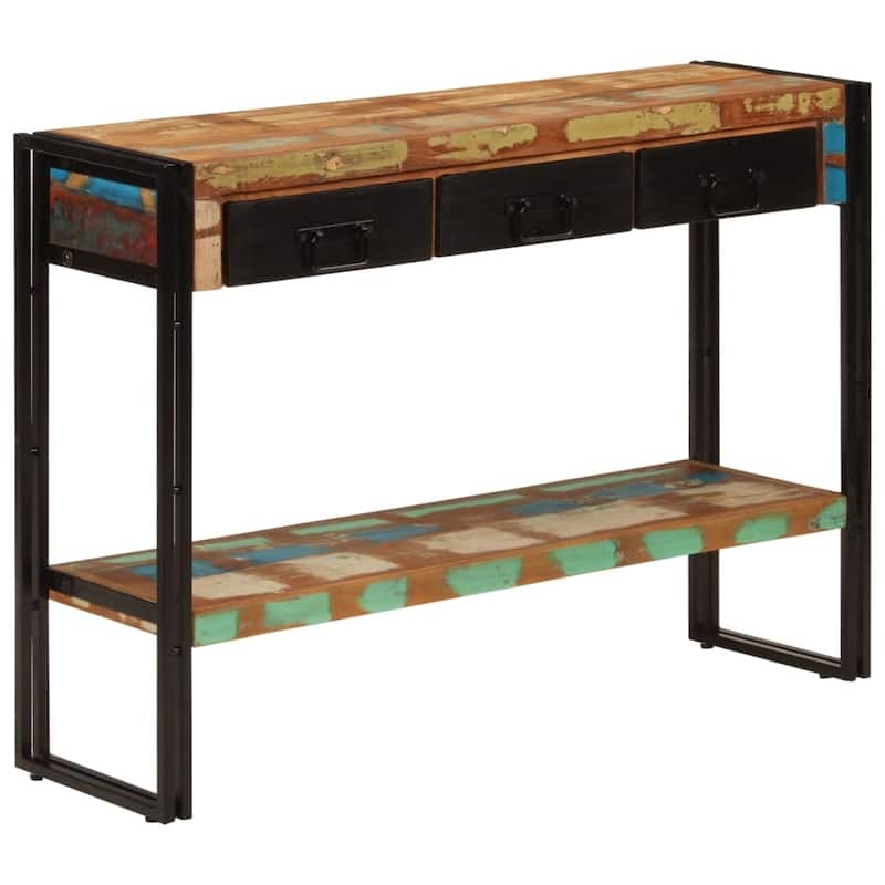 vidaXL Console Table 43.3"x11.8"x29.9" Solid Wood Mango - Reclaimed Wood