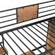 preview thumbnail 19 of 38, Modern Style Twin Size Loft bed with L-shape Desk and Wardrobe,4-step Ladder/Integrated Study Space