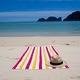 preview thumbnail 28 of 32, Arkwright Cabo Cabana 4-Piece Oversized Striped Beach Towel Set - 30x70