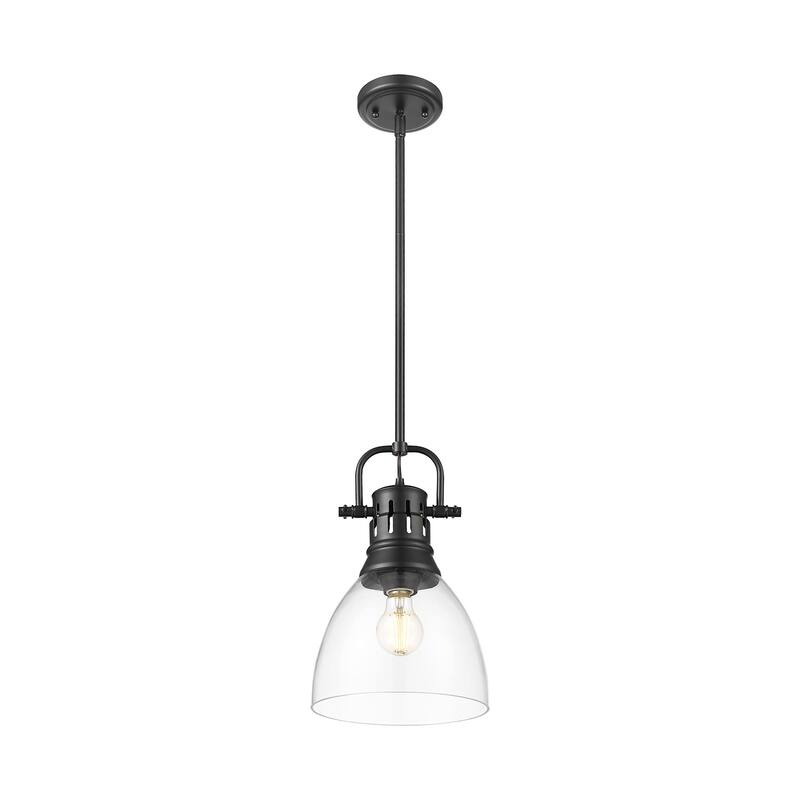 Golden Lighting 3604-S BLK Duncan 9" Wide Mini Pendant