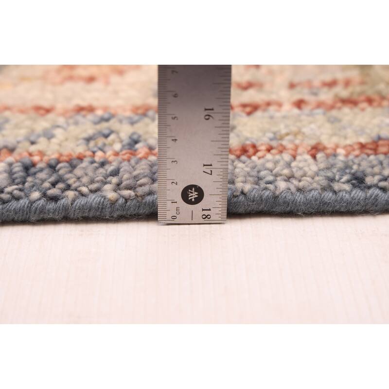 ECARPETGALLERY Hand-knotted Jules Serapi Dark Blue Wool Rug - 6'0 x 8'11