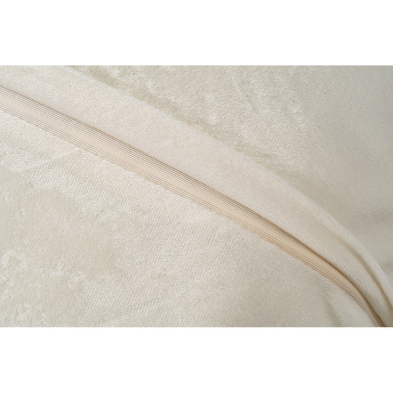 Faux Rabbit Fur Printed Pillow