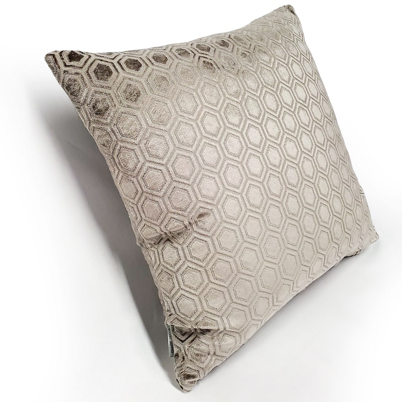 Hexa Velour Throw Pillow
