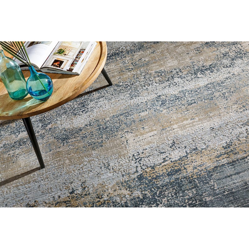 Livabliss Nautical & Coastal Brunswick Abstract Area Rug
