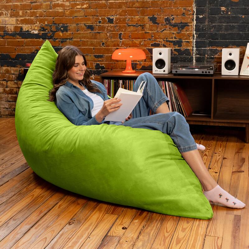 Jaxx 5.5' Huge Bean Bag Floor Pillow and Lounger for Adults - Microsuede