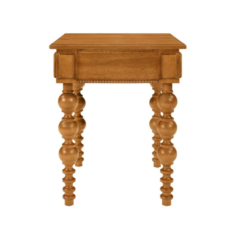 Narrow Sofa Side Table Accent Table Solid Wood End Table with Drawer