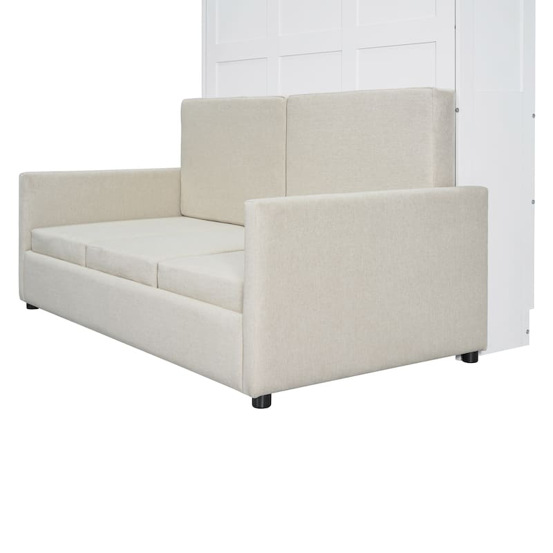 Multifunctional Murphy Bed with Cushion & Storage