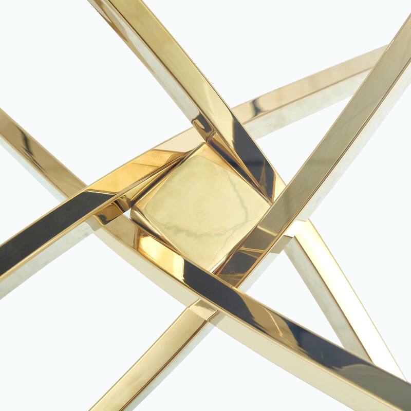 Round glass dining table suitable for 2-6 people: Modern minimalist style round transparent tempered glass table