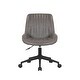 preview thumbnail 15 of 17, Porthos Home Cabe Swivel Office Computer Chair, Microfiber Upholstery