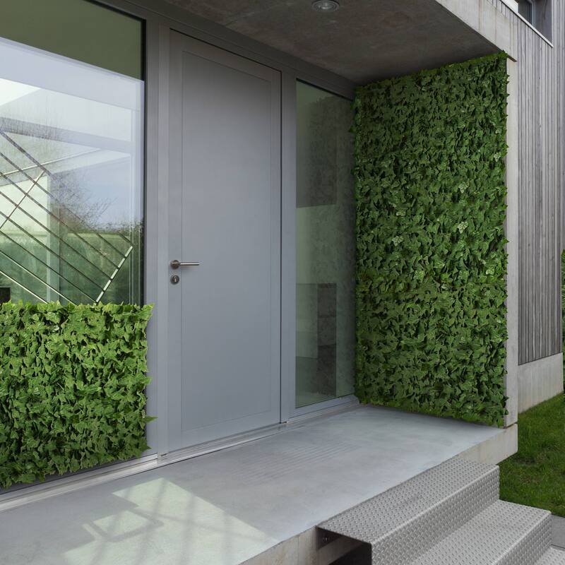 ColourTreeUSA 39" x 138" Artificial Hedges Faux Ivy Leaves Fence Privacy Screen Cover Panels  Decorative Trellis - 39" x 138"