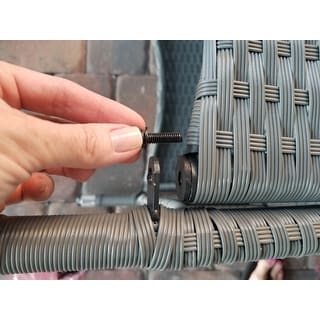 Havenside Home Stillwater Grey Indoor/Outdoor 7-piece Rectangle Dining Set with Grey Cushions