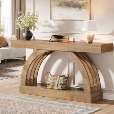 2-Tier Console Table Behind the Couch