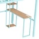 preview thumbnail 13 of 11, Full Loft Bed with Teens Desk,4 Cabinets,Staircase and USB