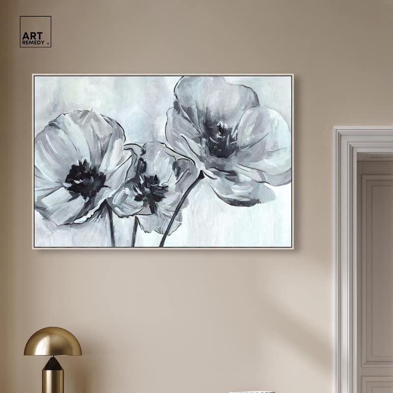 Flower Impressions Canvas by Art Remedy