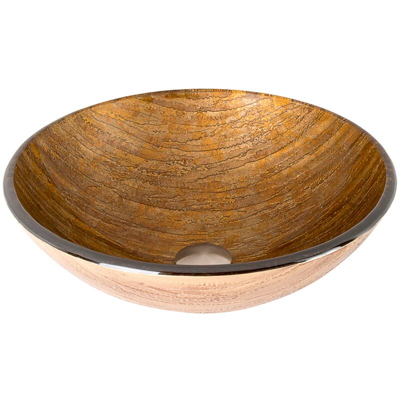Vigo 16-1/2" Glass Bathroom Vessel Sink