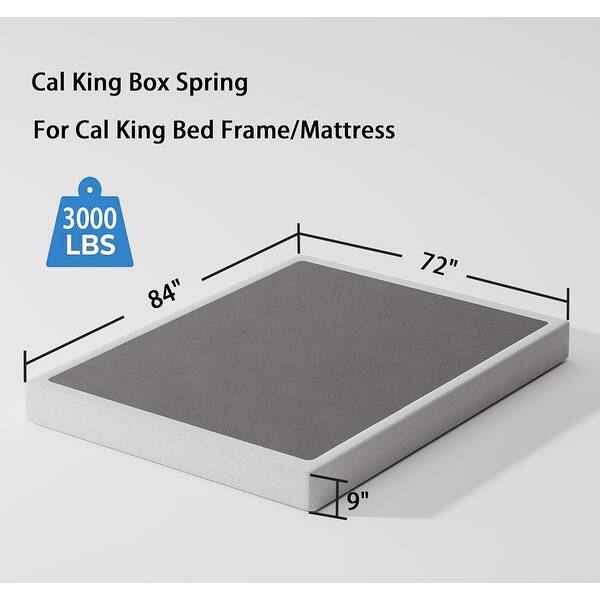 9-Inch High Profile California King Box Spring Set with Easy Assembly ...