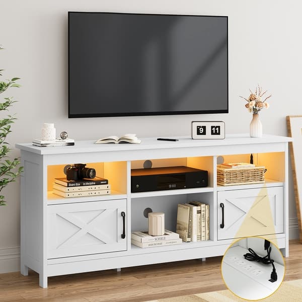 Moasis Farmhouse TV Stand for 65"/55"TV
