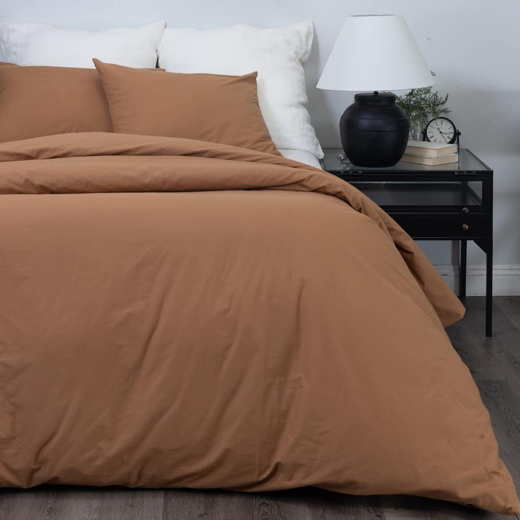 Sensa Duvet Cover, Ochre, Set