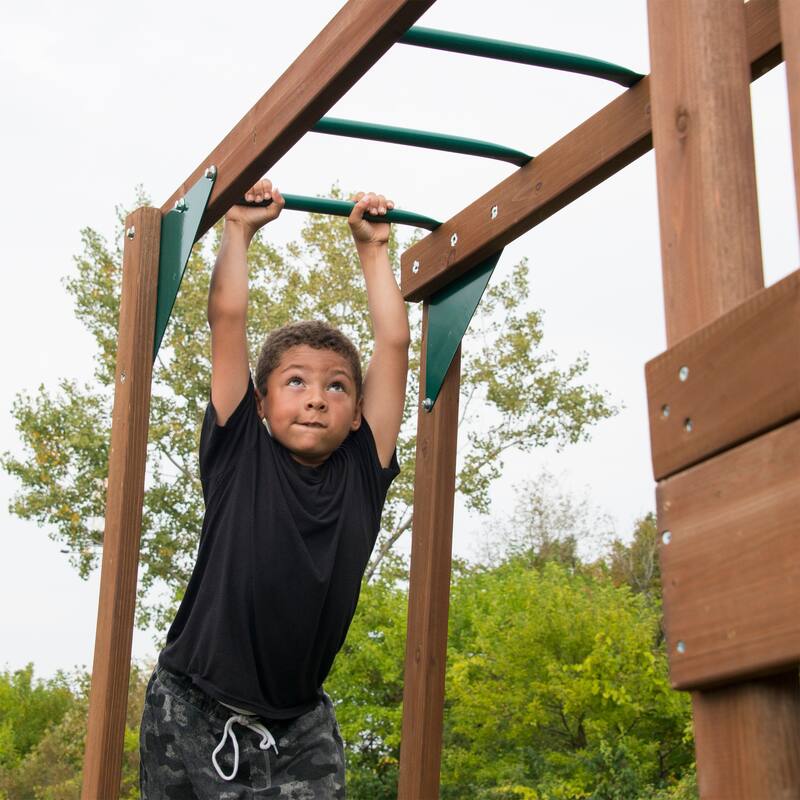 Swing-N-Slide Timberview Wooden Outdoor Swing Set