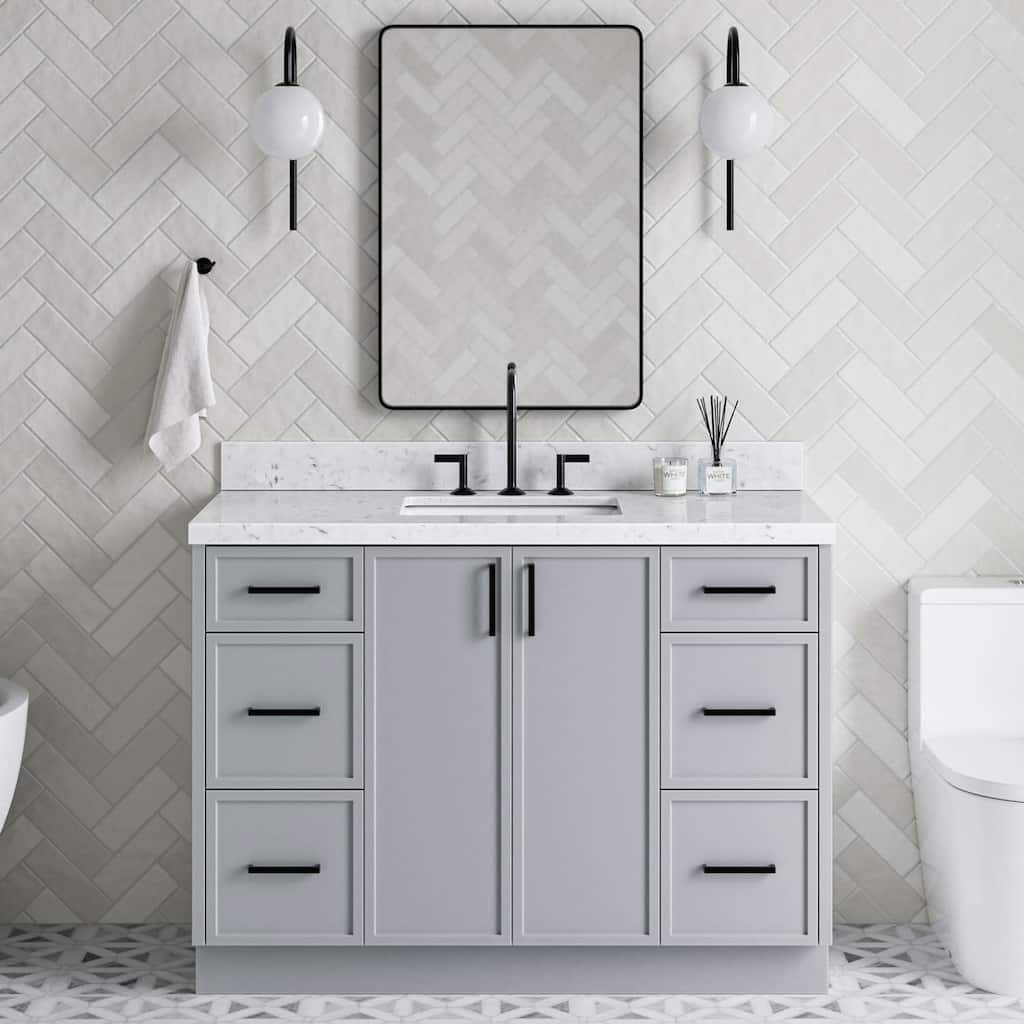 Ariel K48CQRVO Kelly 48" Free Standing Single Basin Vanity Set with