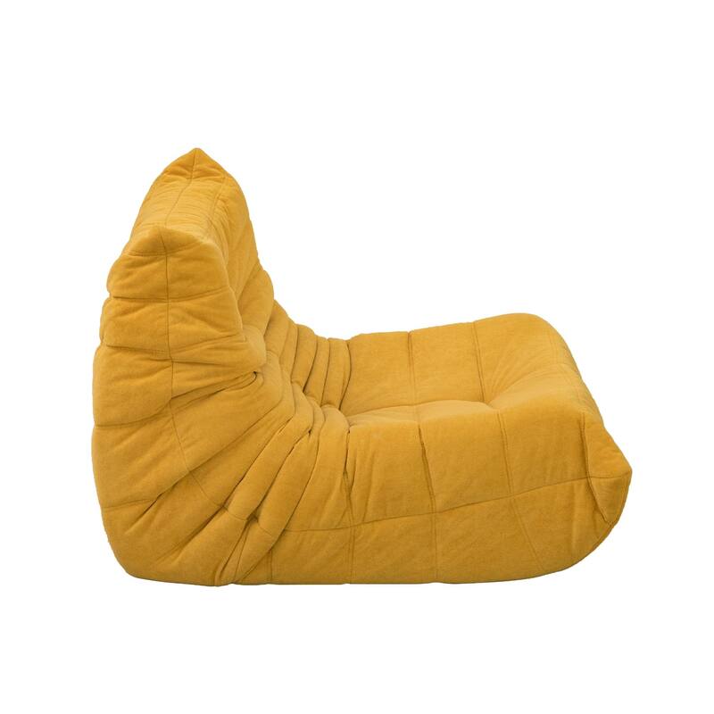 Ergonomic Design Stable Bean Bag Sofa,Armless Floor sofa Bean Bag Chair for Adults Fireside Bean Bag Lounger Memory Foam Chair