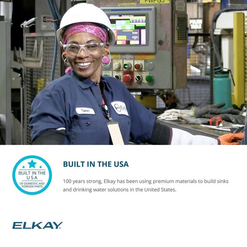 Elkay ELUHH3017TPDBG Lustertone Iconix 32-1/2" Undermount Single Basin