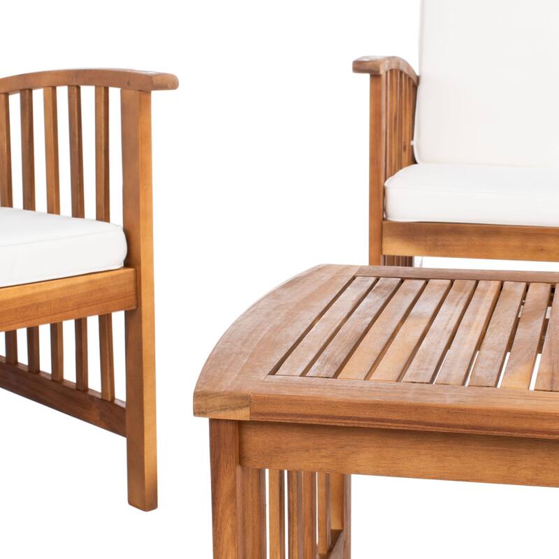 SAFAVIEH Outdoor Rocklin 4-piece Conversation Patio Set