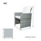 preview thumbnail 20 of 19, 9-Piece Aluminum Dining Set with Tempered Glass Tabletop and Umbrella Hole