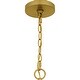 preview thumbnail 6 of 7, Shea 6-Light Brushed Gold Chandelier