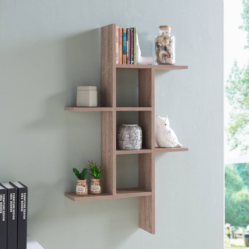 Danya B. Cantilever Wall Shelf - Oak