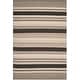 preview thumbnail 25 of 33, SAFAVIEH Handmade Flatweave Dhurries Loreen Modern Moroccan Wool Rug 6' x 9' - Natural/Black - Rectangle