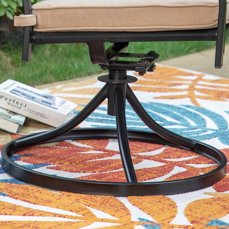 MAISON ARTS 7/9-Piece Outdoor Dining Table Sets with Expandable Rectangular Metal Dining Table & 6/8 Dining Chairs