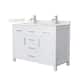 Option White / Giotto Quartz Top / Brushed Nickel