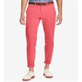 Ralph Lauren Men's Stretch Straight Fit Chino Pants Red Size 32X32 ...
