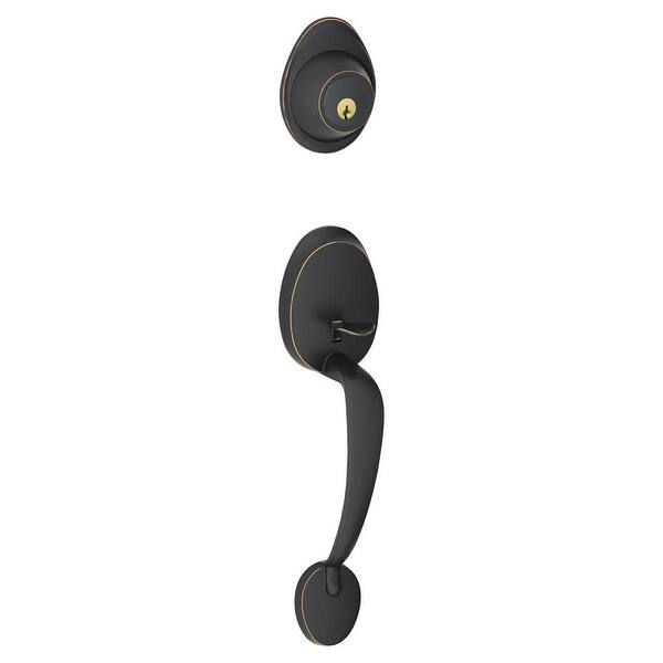 Shop Schlage Jh58 Bar Barcelona Single Cylinder Keyed Entry Handleset Overstock 16461136